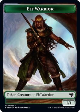 Elf Warrior // Bear Double-Sided Token, Kaldheim 15 // 13