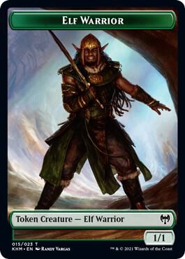 Elf Warrior // Shard Double-Sided Token, Kaldheim 15 // 1