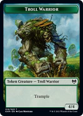 Troll Warrior Token, Kaldheim 16