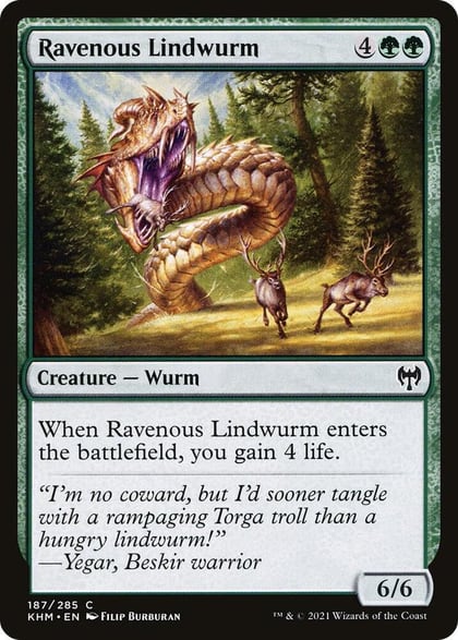 Ravenous Lindwurm, Kaldheim 187