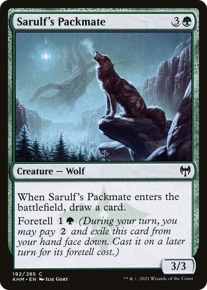 Sarulf's Packmate, Kaldheim 192
