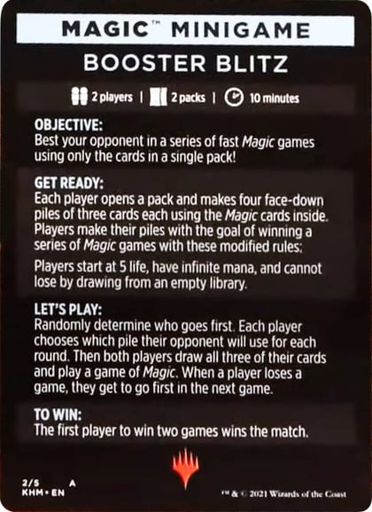 Magic Minigame: Booster Blitz, Kaldheim 2