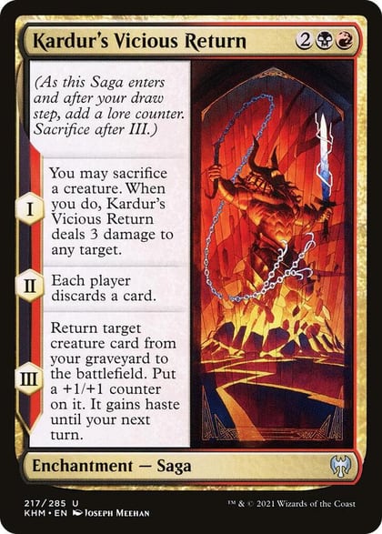 Kardur's Vicious Return, Kaldheim 217