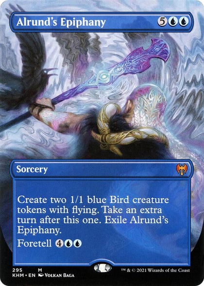 Alrund's Epiphany (Borderless), Kaldheim 295
