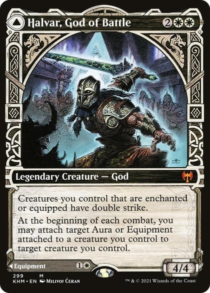 Halvar, God of Battle (Showcase), Kaldheim 299
