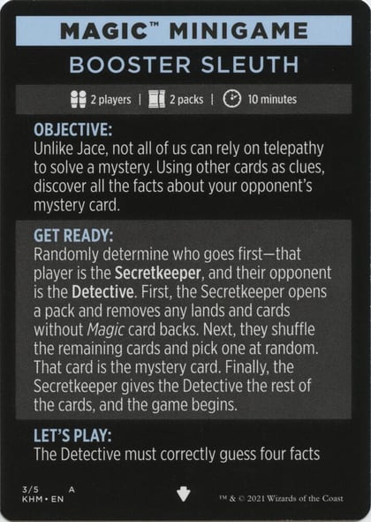 Magic Minigame: Booster Sleuth, Kaldheim 3