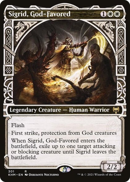 Sigrid, God-Favored (Showcase), Kaldheim 301