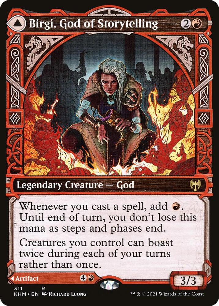 Birgi, God of Storytelling (Showcase), Kaldheim 311