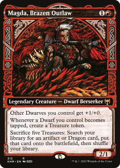 Magda, Brazen Outlaw (Showcase), Kaldheim 312