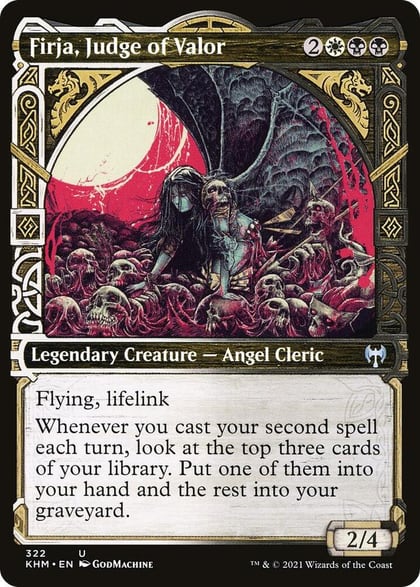 Firja, Judge of Valor (Showcase), Kaldheim 322