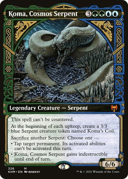 Koma, Cosmos Serpent (Showcase), Kaldheim 326