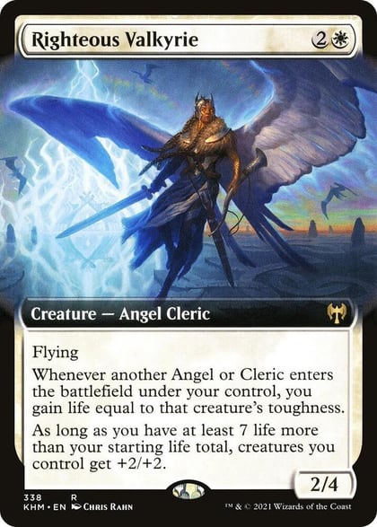 Righteous Valkyrie (Extended Art), Kaldheim 338