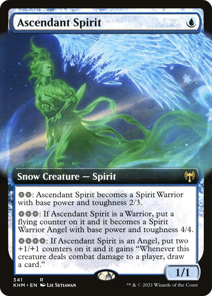 Ascendant Spirit (Extended Art), Kaldheim 341