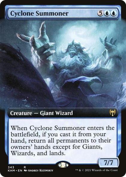 Cyclone Summoner (Extended Art), Kaldheim 343