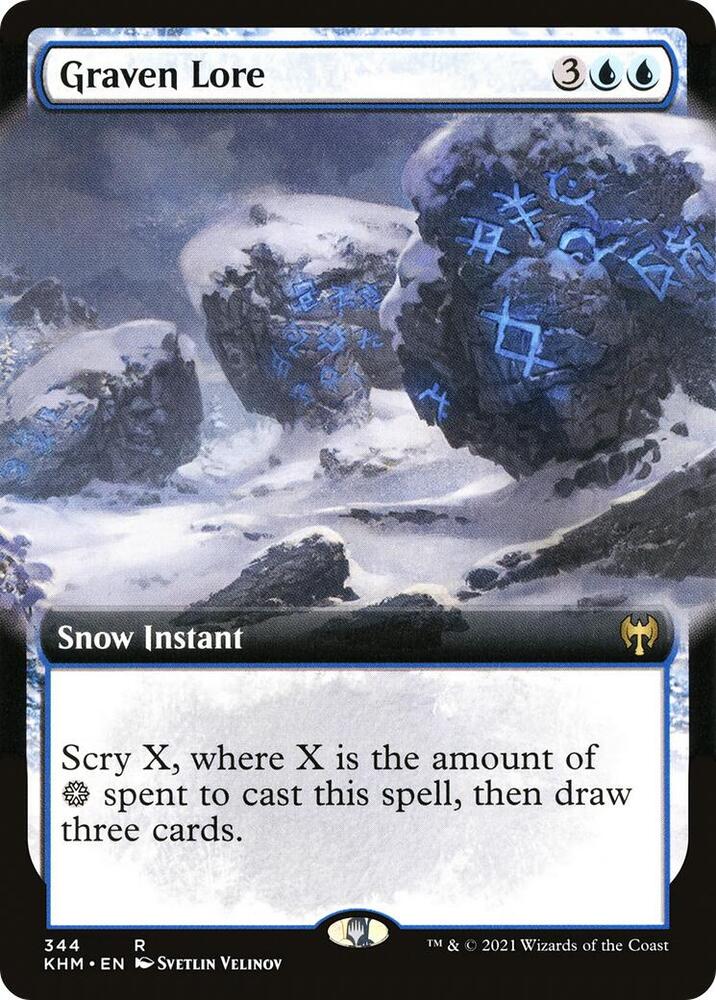 Graven Lore (Extended Art), Kaldheim 344