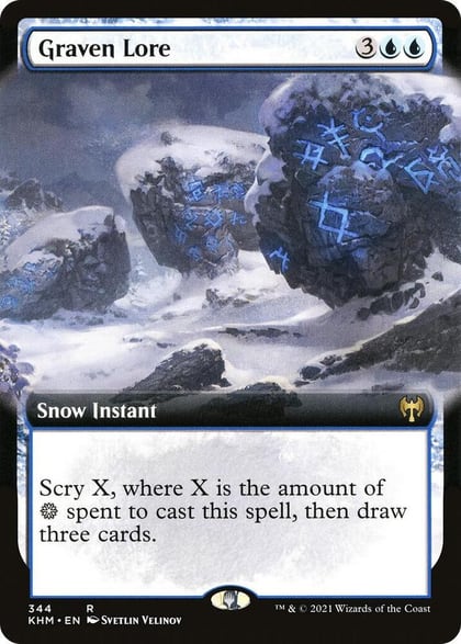 Graven Lore (Extended Art), Kaldheim 344