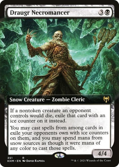 Draugr Necromancer (Extended Art), Kaldheim 351
