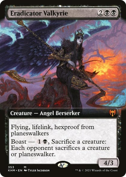 Eradicator Valkyrie (Extended Art), Kaldheim 353