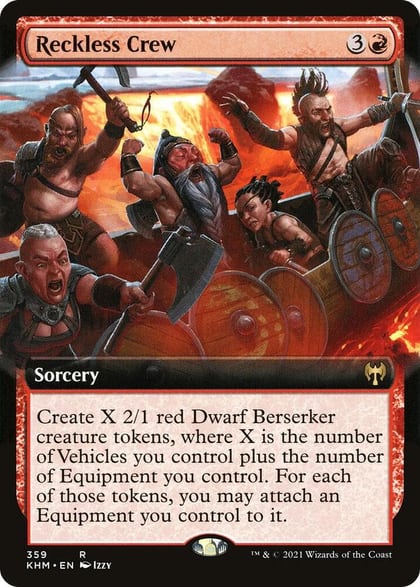 Reckless Crew (Extended Art), Kaldheim 359