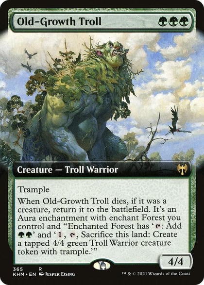 Old-Growth Troll (Extended Art), Kaldheim 365
