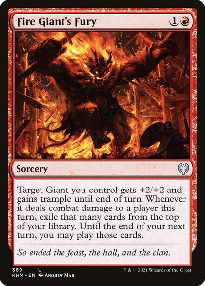 Fire Giant's Fury, Kaldheim 389