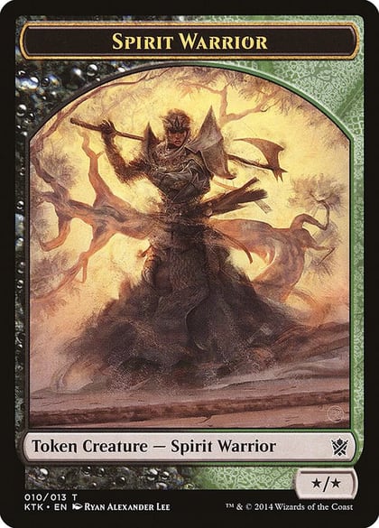Spirit Warrior Token, Khans of Tarkir 10