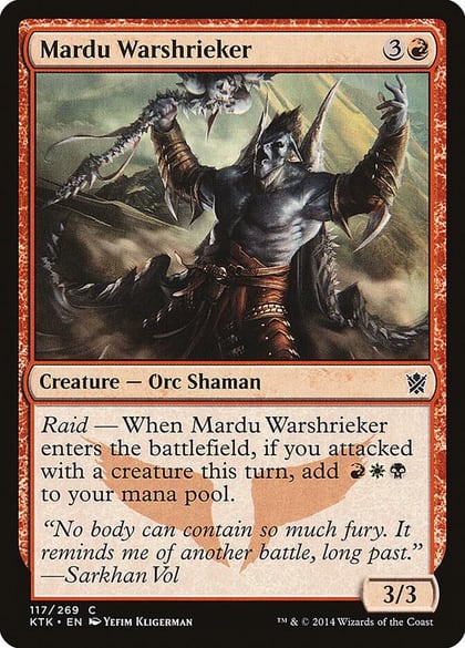 Mardu Warshrieker, Khans of Tarkir 117
