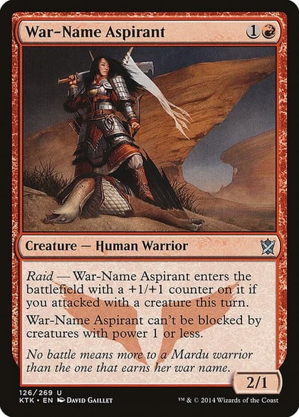 War-Name Aspirant, Khans of Tarkir 126