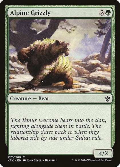 Alpine Grizzly, Khans of Tarkir 127