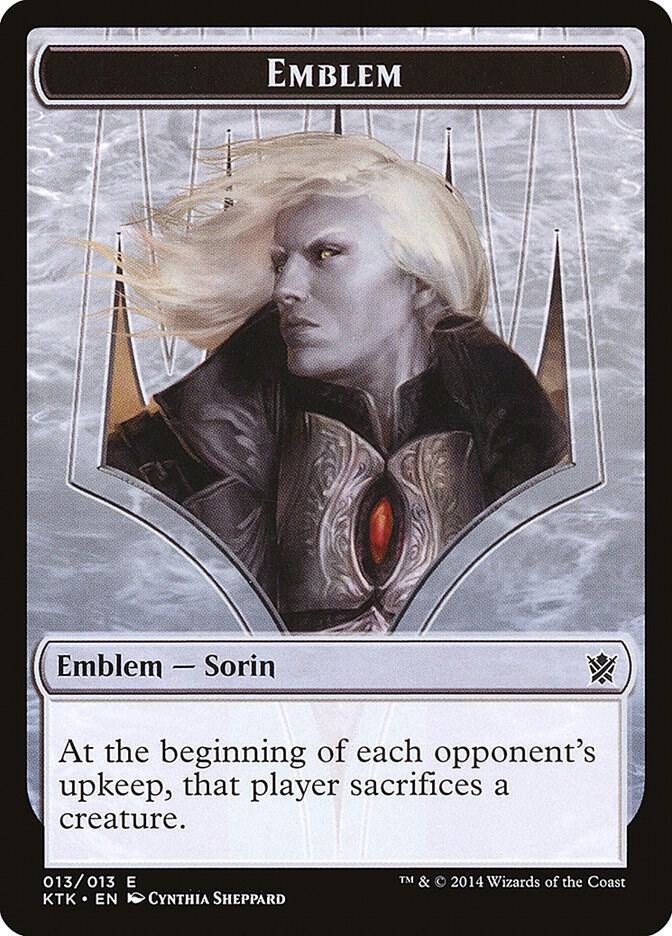 Emblem - Sorin, Solemn Visitor, Khans of Tarkir 13