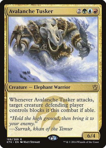 Avalanche Tusker, Khans of Tarkir 166