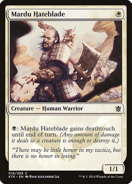 Mardu Hateblade, Khans of Tarkir 16