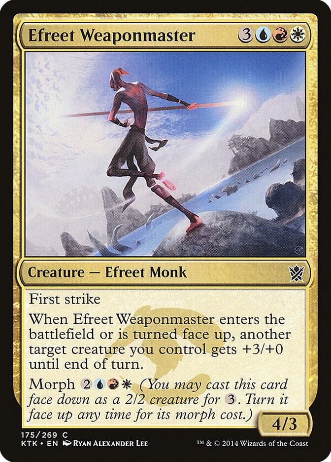 Efreet Weaponmaster, Khans of Tarkir 175