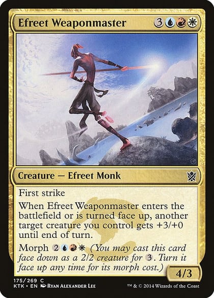 Efreet Weaponmaster, Khans of Tarkir 175