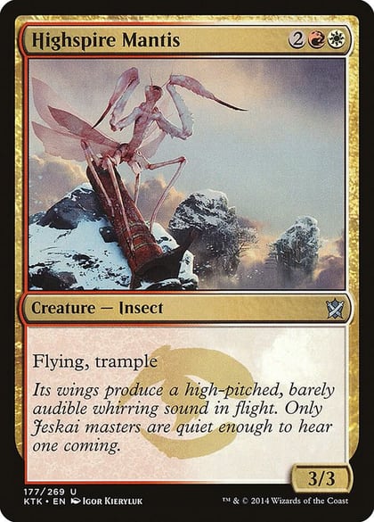 Highspire Mantis, Khans of Tarkir 177