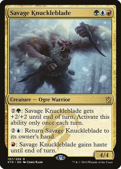 Savage Knuckleblade, Khans of Tarkir 197