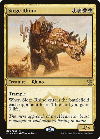 Siege Rhino, Khans of Tarkir 200