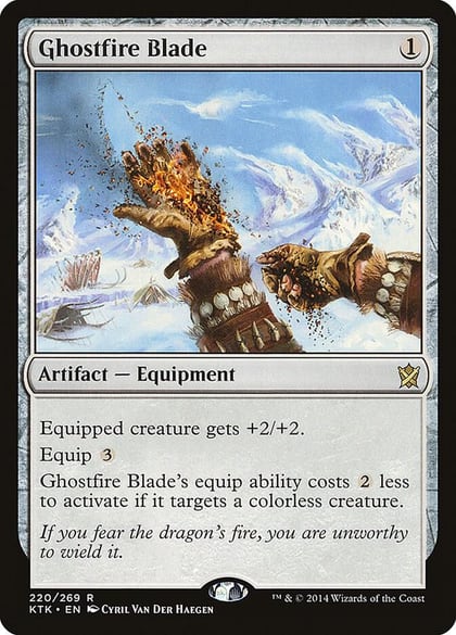 Ghostfire Blade, Khans of Tarkir 220