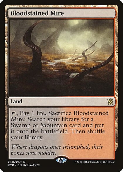 Bloodstained Mire, Khans of Tarkir 230