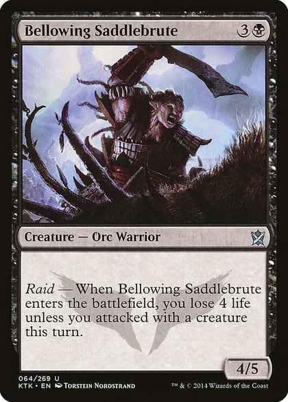Bellowing Saddlebrute, Khans of Tarkir 64