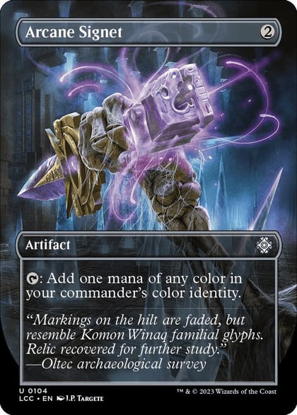 Arcane Signet (Borderless), Commander: The Lost Caverns of Ixalan 104