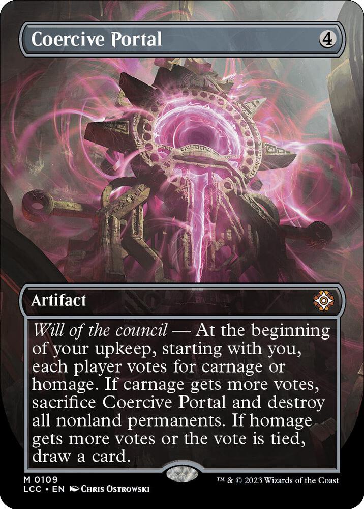 Coercive Portal (Borderless), Commander: The Lost Caverns of Ixalan 109