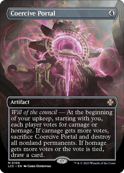 Coercive Portal (Borderless), Commander: The Lost Caverns of Ixalan 109