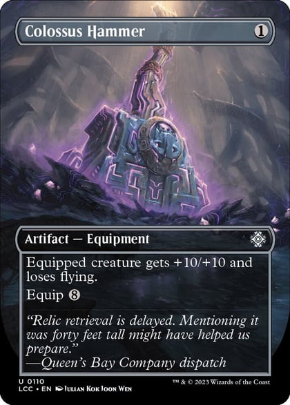 Colossus Hammer (Borderless), Commander: The Lost Caverns of Ixalan 110