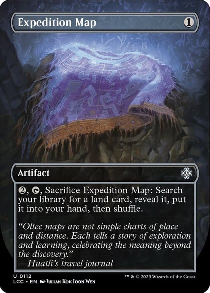 Expedition Map (Borderless), Commander: The Lost Caverns of Ixalan 112