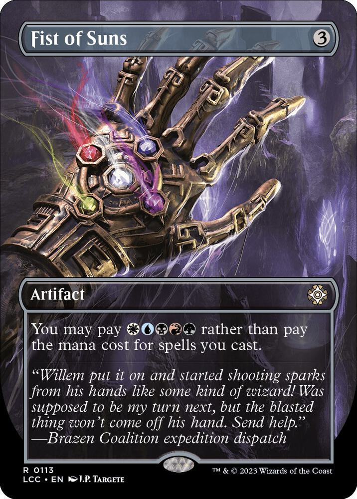 Fist of Suns (Borderless), Commander: The Lost Caverns of Ixalan 113