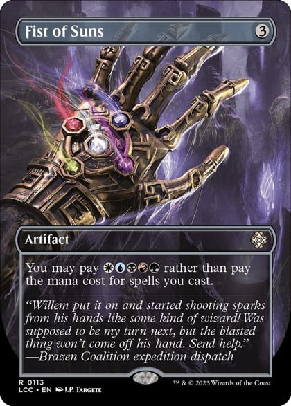 Fist of Suns (Borderless), Commander: The Lost Caverns of Ixalan 113