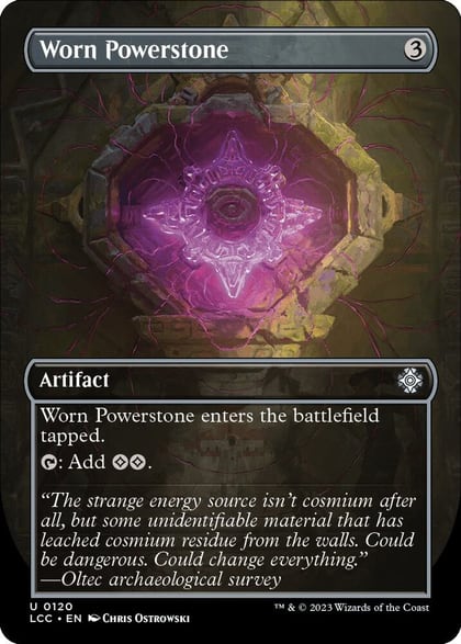 Worn Powerstone (Borderless), Commander: The Lost Caverns of Ixalan 120