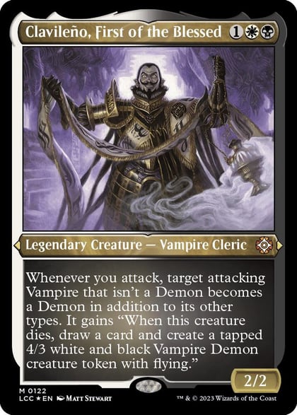 Clavileno, First of the Blessed (Display Commander) - Thick Stock, Commander: The Lost Caverns of Ixalan 122
