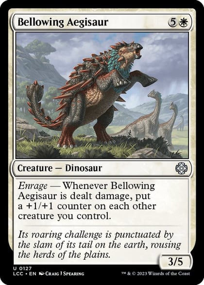 Bellowing Aegisaur, Commander: The Lost Caverns of Ixalan 127